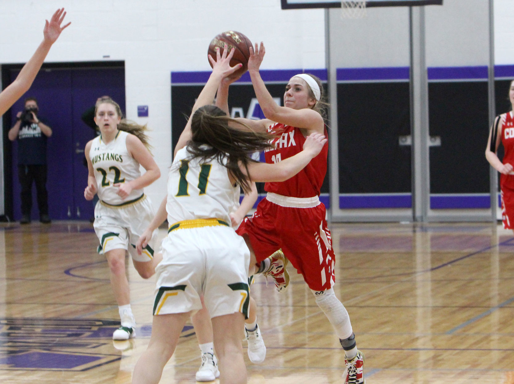 Colfax vs Melrose-Mindoro girls basketball 3-2-19